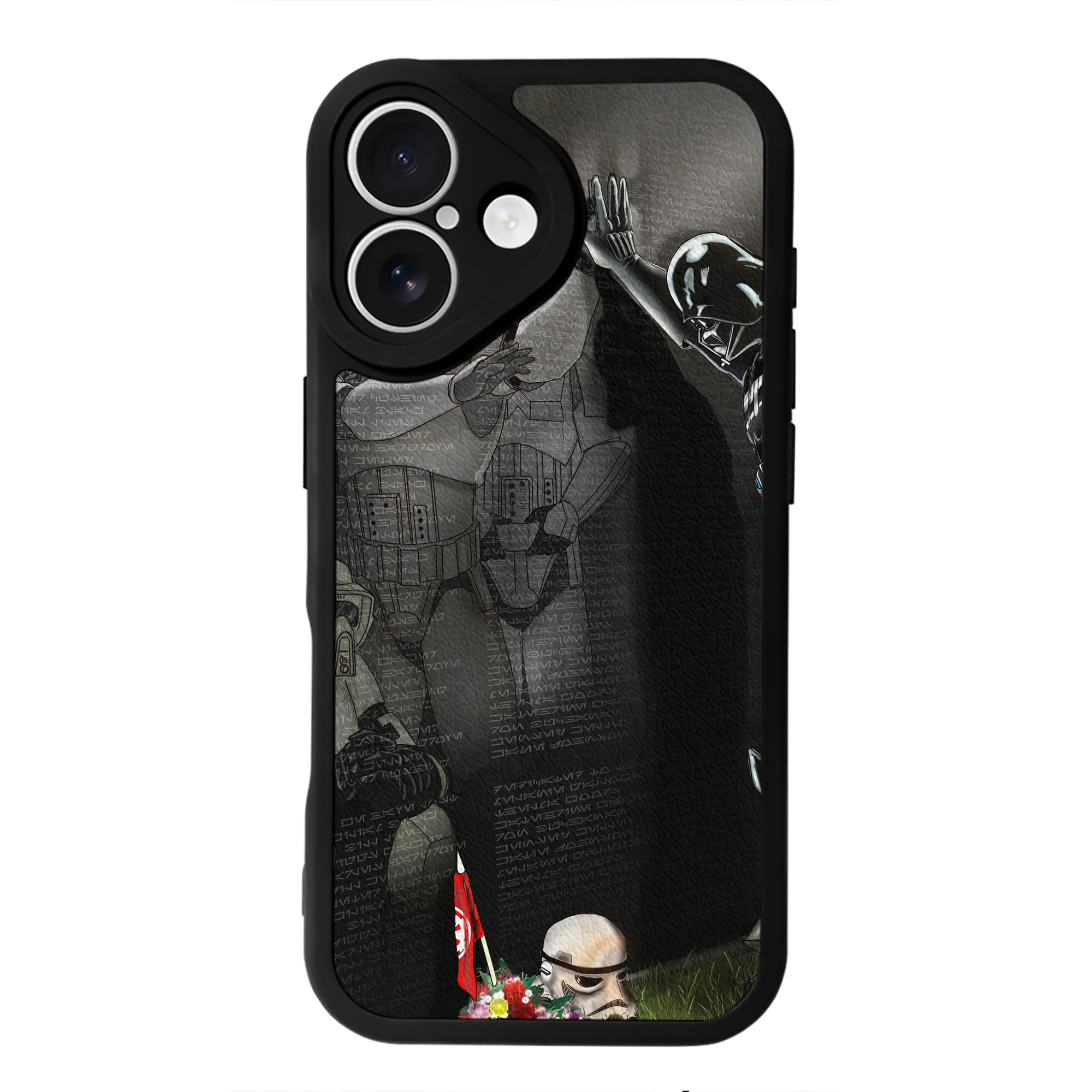 （画像用） スター・ウォーズ Star Wars 【iPhone 16シリーズ対応】シリコンスマホケース（レザー調） 材質：シリコン